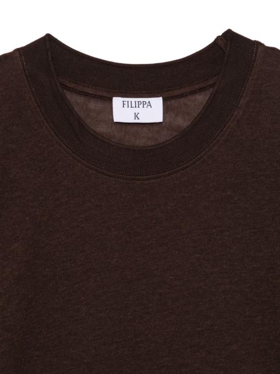 26FW 필리파 케이 반팔 티셔츠 31742 0253 MARRONE - FILIPPA K
