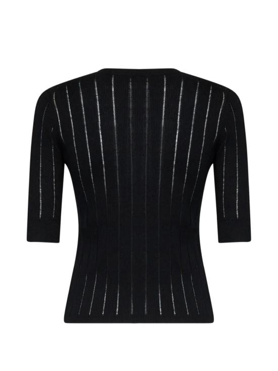 26FW 막스마라 스튜디오 반팔 티셔츠 RAGNO011 Black - MAX MARA STUDIO