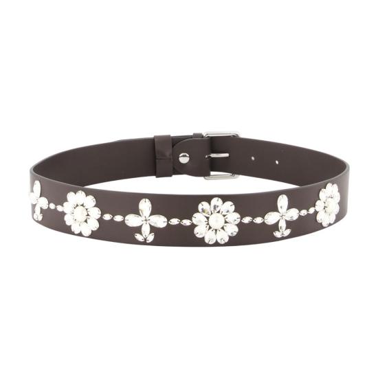 26FW 시몬로샤 레귤러 벨트 BBELT3B0835DARKCHOCOLATEPEARLCLEAR BROWN - SIMONE ROCHA