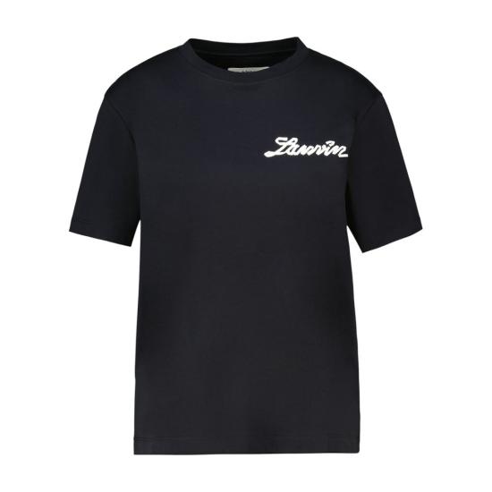 26FW 랑방 반팔 티셔츠 RMTS0012J316P2610 BLACK