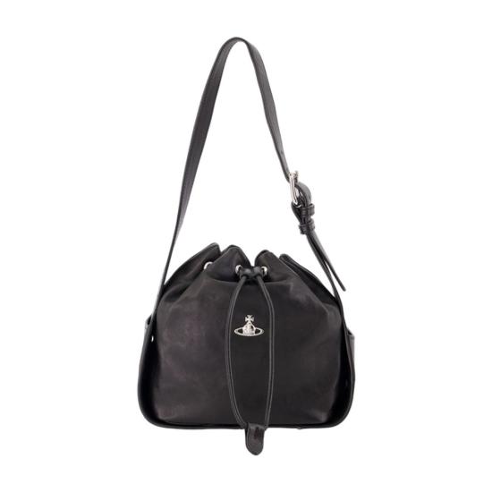 26FW 비비안웨스트우드 스테이시 버킷백 4C020005WL00BXN401 BLACK