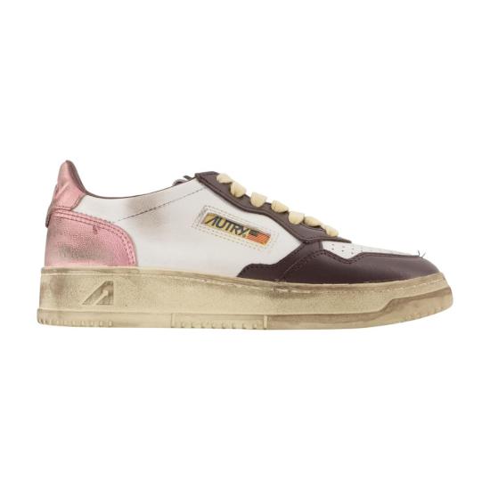 26FW 오트리 슈퍼 빈티지 메달리스트 로우 레더 스니커즈 AVLWSV62 MULTICOLOR