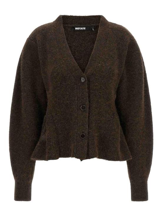 26FW 로테이트 바이 크리스텐슨 가디건 116618E18 BROWN