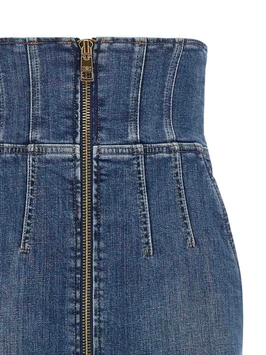 26FW 엘리자베타프랜치 미디 스커트 GJ01N66E2139 BLUE - ELISABETTA FRANCHI