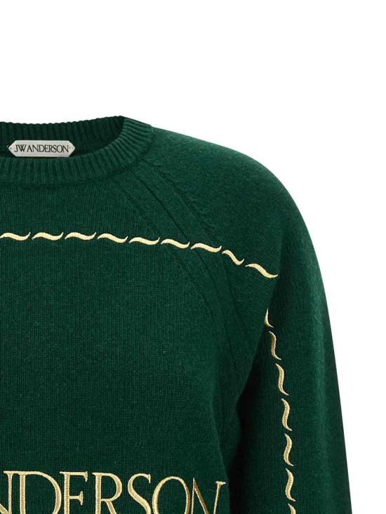 26FW JW앤더슨 탑 KW1625YN0471555 Green - JW ANDERSON