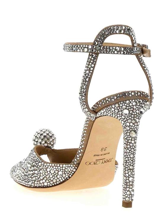  지미추 샌들 SACORA100PHZNUDECRYSTAL Silver - JIMMY CHOO