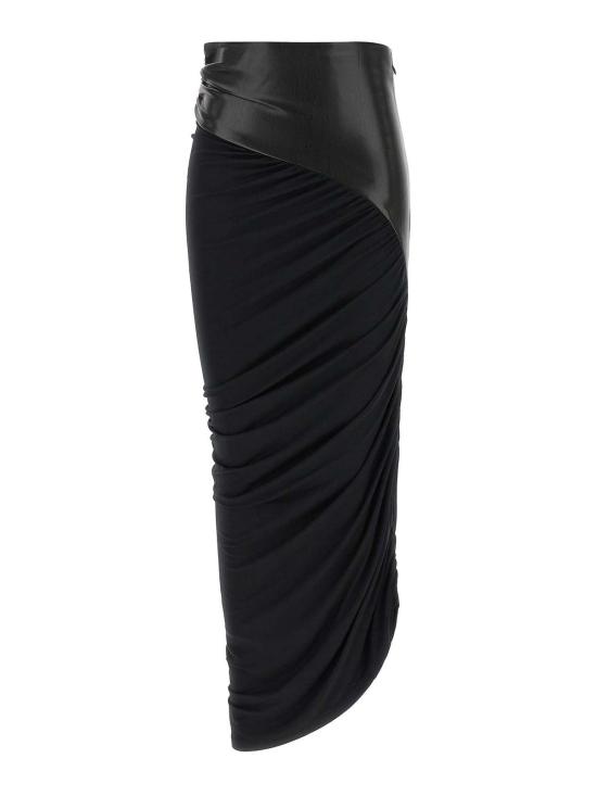 26FW 안다마네 미디 스커트 T200321ATJV053 BLACK
