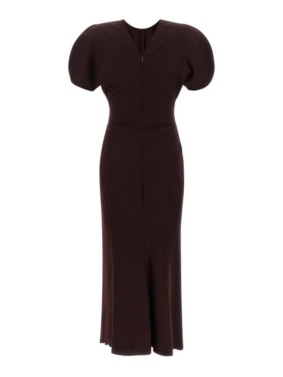 26FW 빅토리아 베컴 롱 원피스 1226WDR005227VACAI Dark Red - VICTORIA BECKHAM