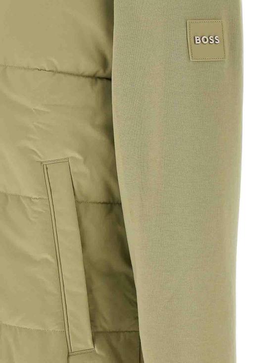 26FW 휴고보스 패딩 프론트 집업 봄버 자켓 50532767254 Green - HUGO BOSS