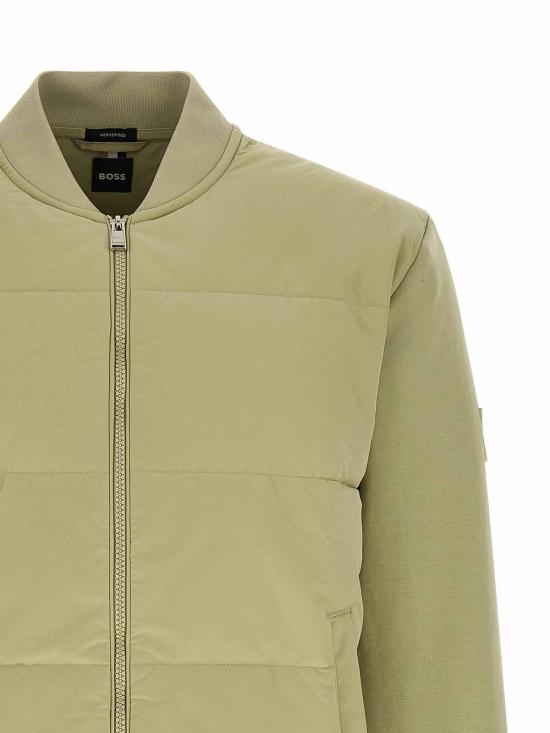 26FW 휴고보스 패딩 프론트 집업 봄버 자켓 50532767254 Green - HUGO BOSS