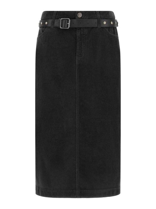 26FW 핑코 미디 스커트 107414A3HFZ98 BLACK