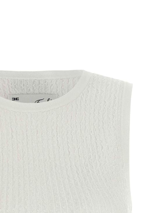 26FW 엘리자베타프랜치 민소매 티셔츠 TK01S66E2360 WHITE - ELISABETTA FRANCHI