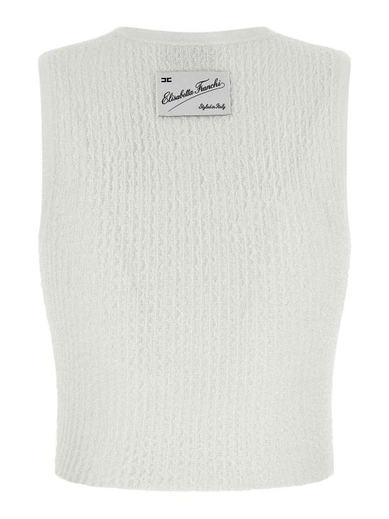 26FW 엘리자베타프랜치 민소매 티셔츠 TK01S66E2360 WHITE - ELISABETTA FRANCHI