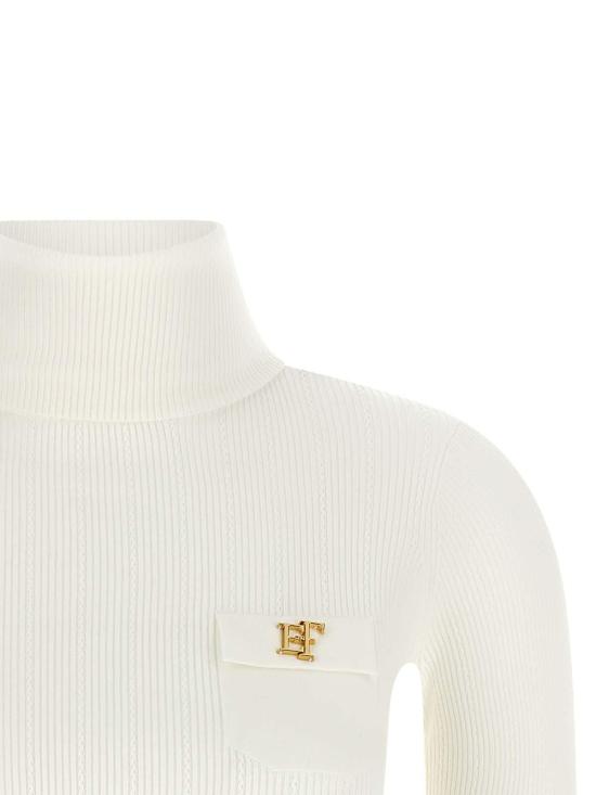 26FW 엘리자베타프랜치 터틀넥 MK05B66E2360 White - ELISABETTA FRANCHI