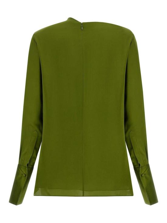 26FW 톰포드 블라우스 TS2167FAX1778GDK GREEN - TOMFORD
