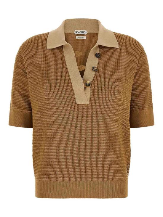 26FW JW앤더슨 폴로 티셔츠 KW1569YN0535175 BEIGE
