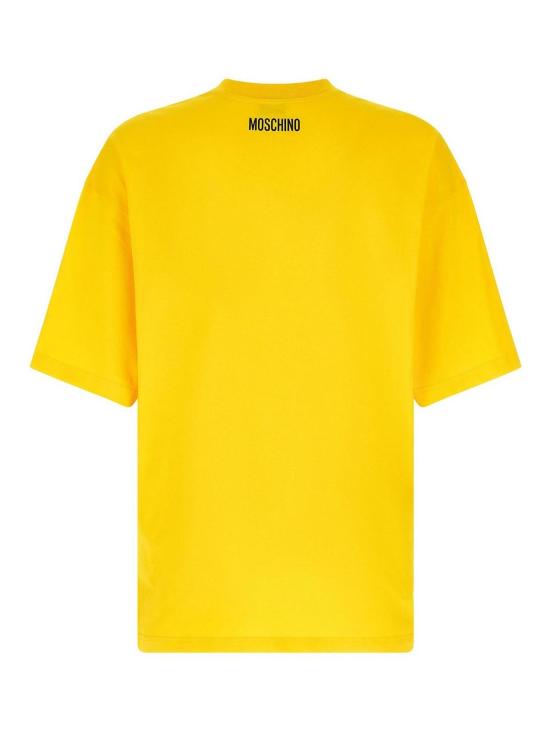 26FW 모스키노 반팔 티셔츠 070152411027 YELLOW - MOSCHINO