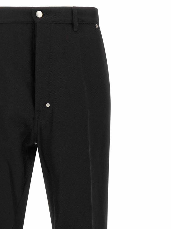 26FW 릭 오웬스 스트레이트 팬츠 RU02F4348WWH09 Black - RICK OWENS