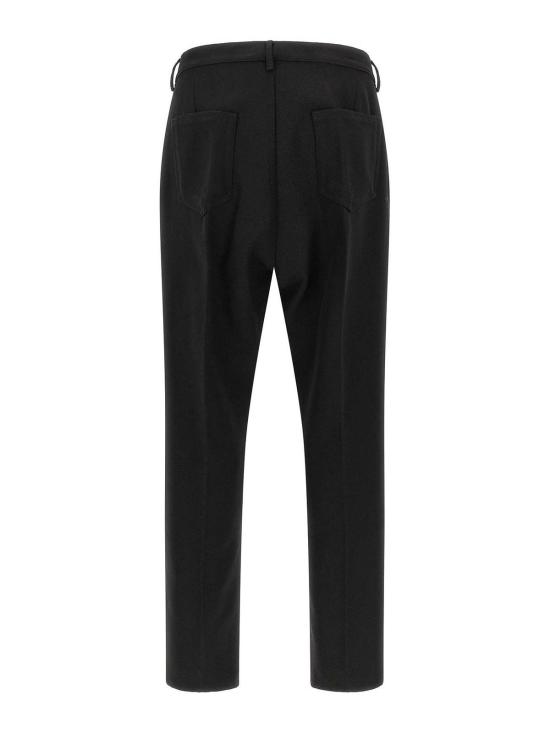 26FW 릭 오웬스 스트레이트 팬츠 RU02F4348WWH09 Black - RICK OWENS