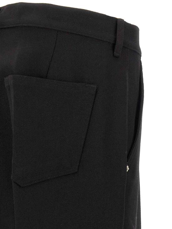 26FW 릭 오웬스 스트레이트 팬츠 RU02F4348WWH09 Black - RICK OWENS