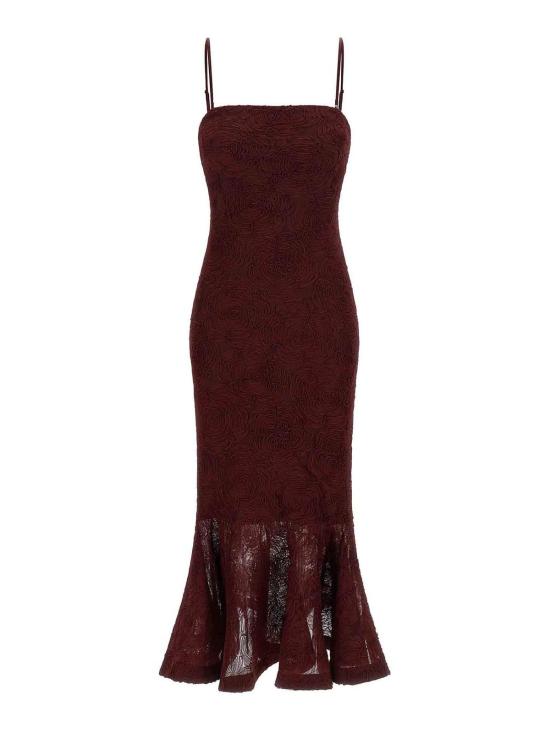 26FW 로테이트 바이 크리스텐슨 롱 원피스 116276E16 Dark Red