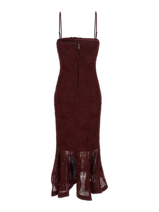 26FW 로테이트 바이 크리스텐슨 롱 원피스 116276E16 Dark Red - ROTATE BY BIRGERCHRISTENSEN