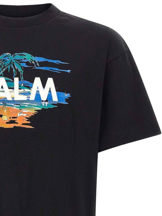 26FW 팜앤젤스 반팔 티셔츠 PAMAA001JR0041084 Black - PALM ANGELS