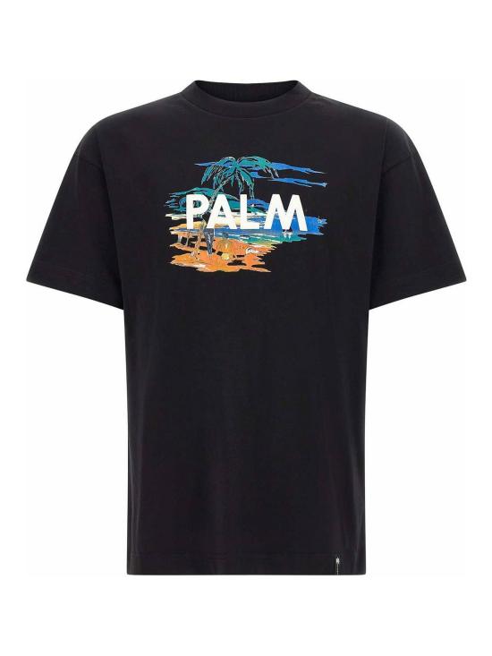 26FW 팜앤젤스 반팔 티셔츠 PAMAA001JR0041084 Black
