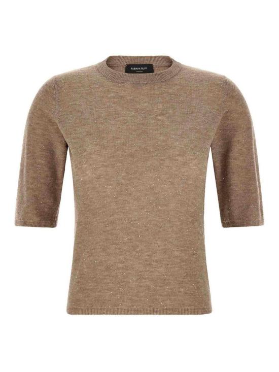 26FW 파비아나 필리피 반팔 티셔츠 MAD216F092D7220165 BEIGE