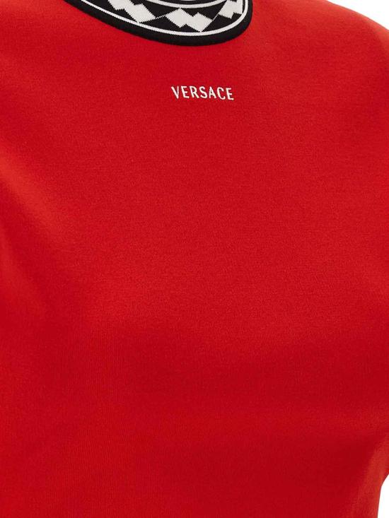 26FW 베르사체 미디 스커트 10257671A183561RC90 Red - VERSACE