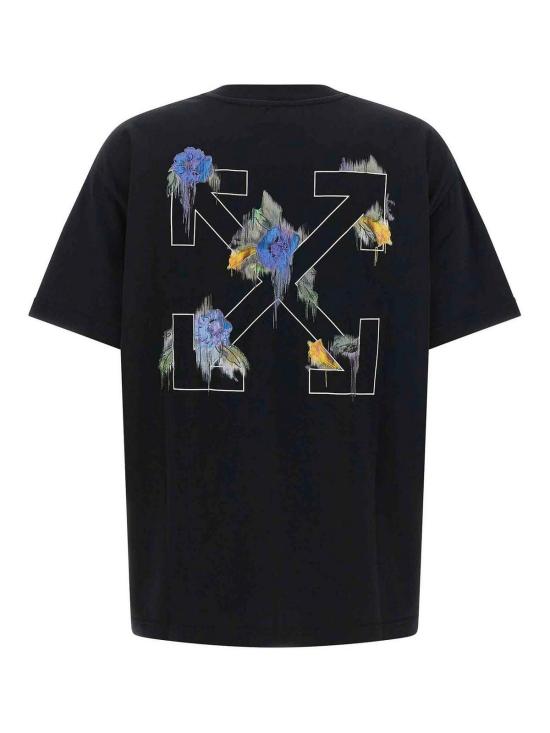 26FW 오프화이트 반팔 티셔츠 2FA00644TW036 BLACK - OFF WHITE