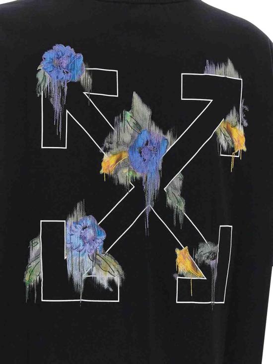 26FW 오프화이트 반팔 티셔츠 2FA00644TW036 BLACK - OFF WHITE
