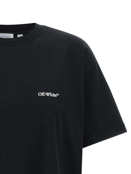 26FW 오프화이트 반팔 티셔츠 2FA00644TW036 BLACK - OFF WHITE