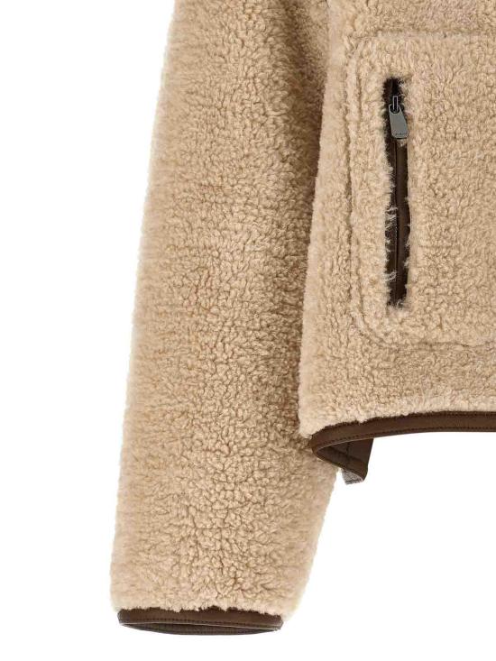 26FW 핑코 무스탕 107167A3FJZL3 BEIGE - PINKO