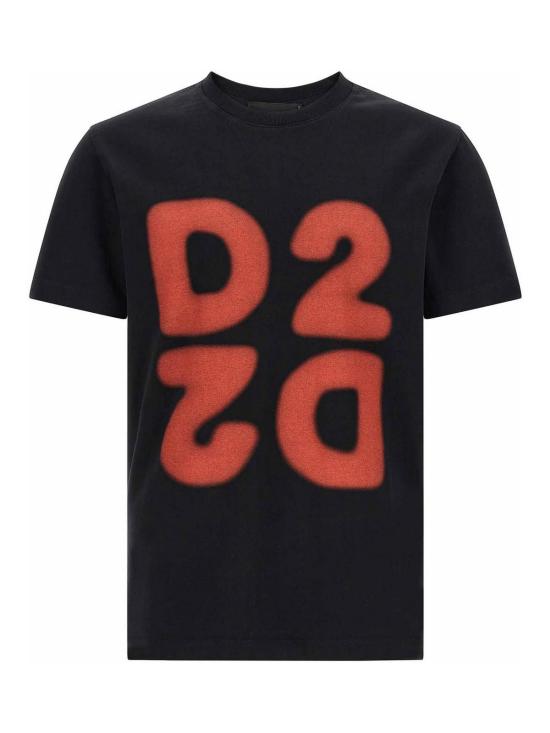 26FW 디스퀘어드2 반팔 티셔츠 S74GD1579D20106900 BLACK
