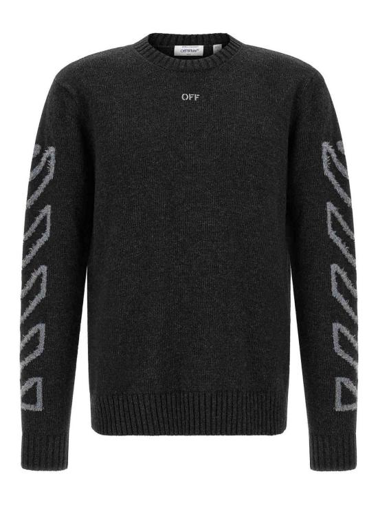 26FW 오프화이트 스웨터 OMHE087F26KNI00100010 GREY