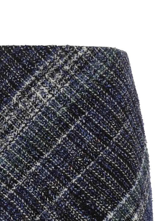 26FW 미소니 숏 원피스 DS26WH09BC006IS91SX Blue - MISSONI