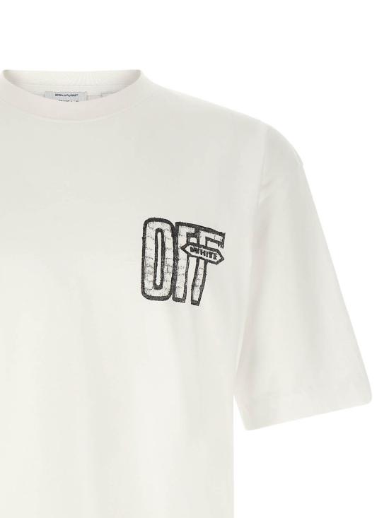26FW 오프화이트 반팔 티셔츠 OMAA120F26JER00Y10100 White - OFF WHITE