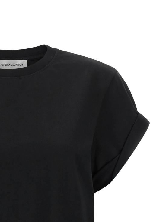26FW 빅토리아 베컴 반팔 티셔츠 1226JTS007471ABLACK - VICTORIA BECKHAM