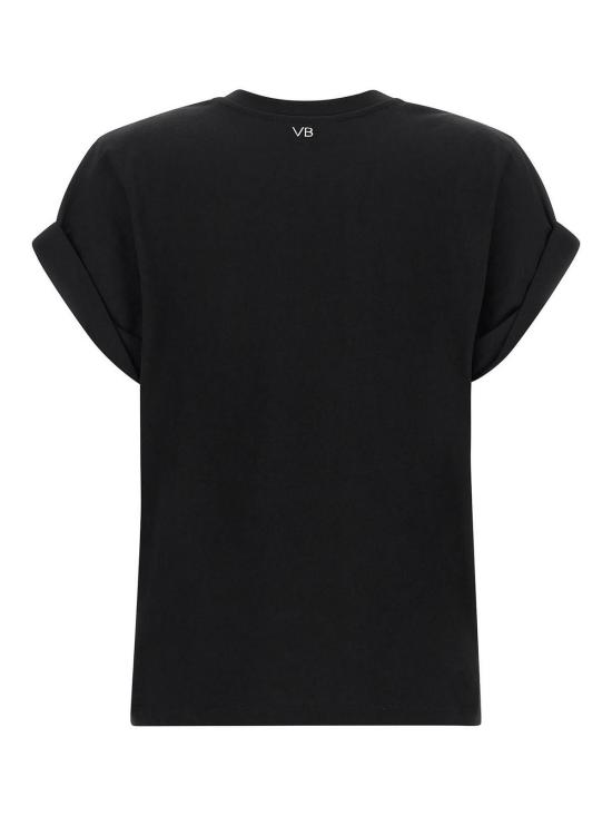 26FW 빅토리아 베컴 반팔 티셔츠 1226JTS007471ABLACK - VICTORIA BECKHAM