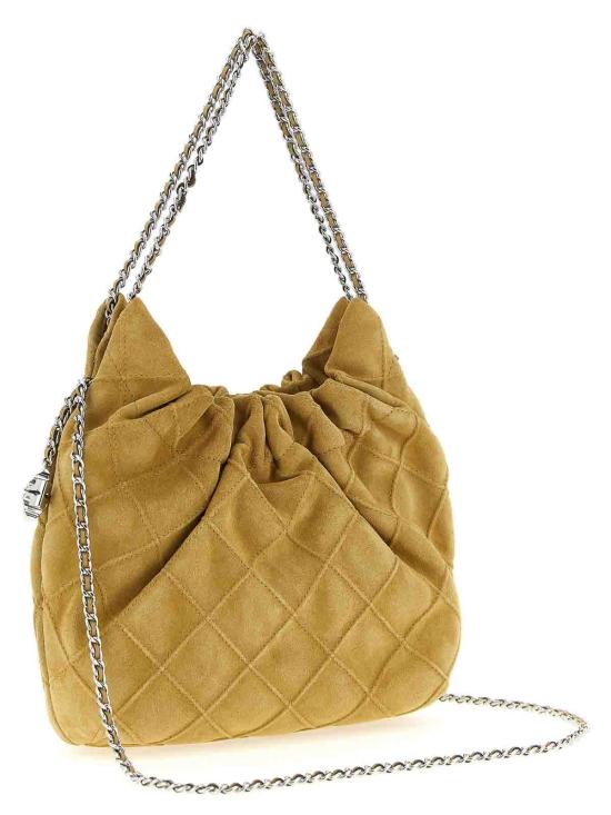 26FW 토리버치 플레밍 스웨이드 미니 체인 호보백 166066250 BEIGE - TORY BURCH