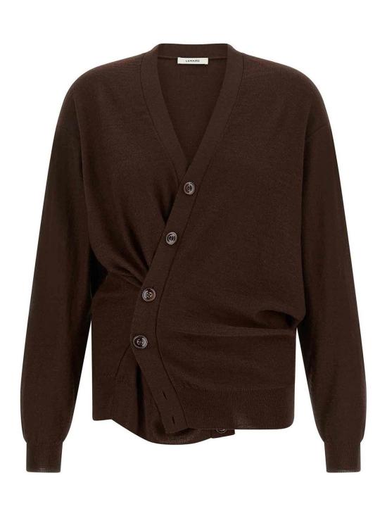 26FW 르메르 릴렉스 트위스트 가디건 PO0052LK1063RE401 DARK RED