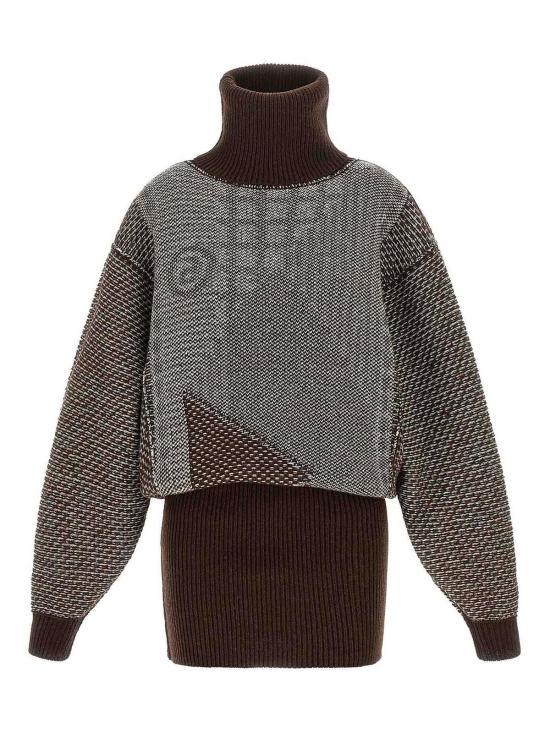 26FW MM6 메종마르지엘라 터틀넥 S62DA0108M13354001J BROWN - MM6 MAISON MARGIELA