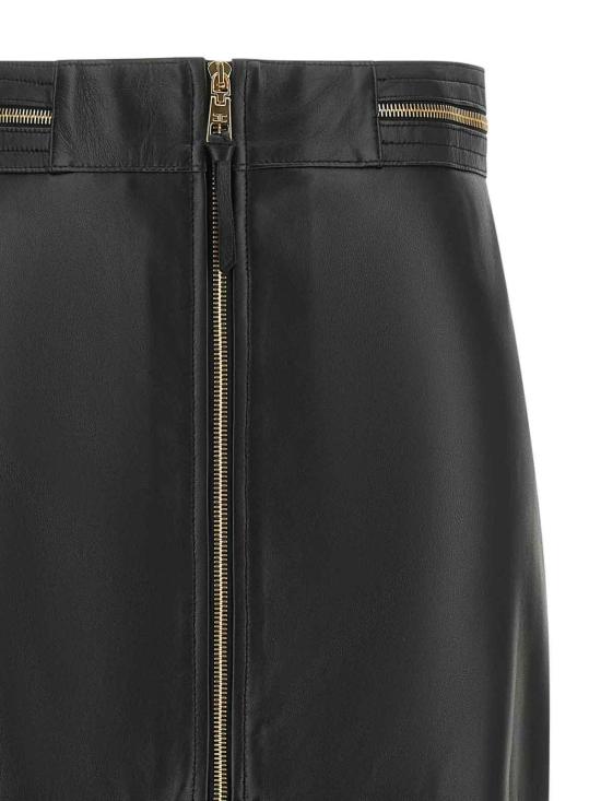 26FW 엘리자베타프랜치 가죽 자켓 GP01Z66E2110 BLACK - ELISABETTA FRANCHI