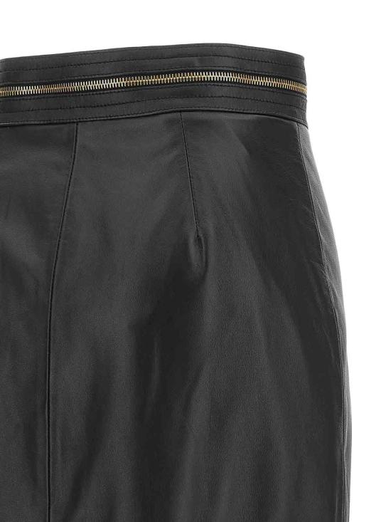 26FW 엘리자베타프랜치 가죽 자켓 GP01Z66E2110 BLACK - ELISABETTA FRANCHI