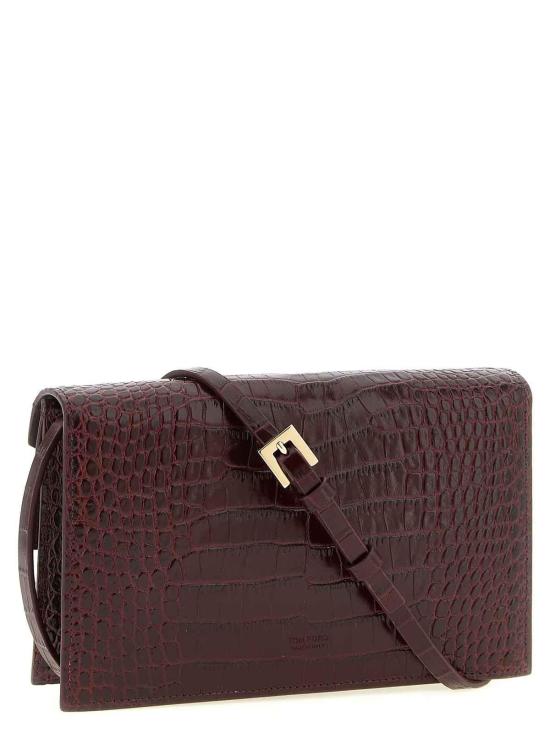 26FW 톰포드 클러치/파우치 S0531LCL607PRAY Dark Red - TOMFORD