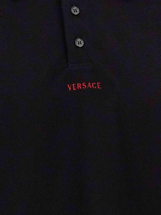 26FW 베르사체 폴로 티셔츠 10260071A186881B000 BLACK - VERSACE