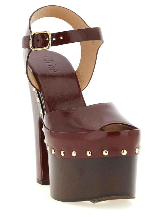 26FW 끌로에 샌들 CH26A20SWF56D Dark Red - CHLOE