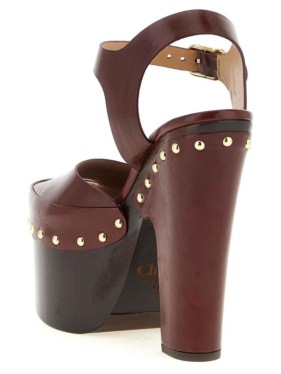 26FW 끌로에 샌들 CH26A20SWF56D Dark Red - CHLOE