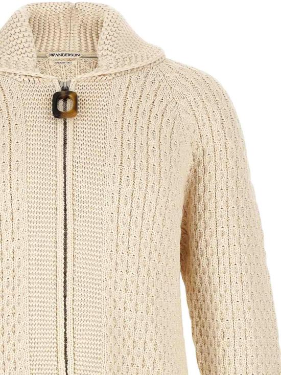 26FW JW앤더슨 가디건 KW1532YN0516002 WHITE - JW ANDERSON